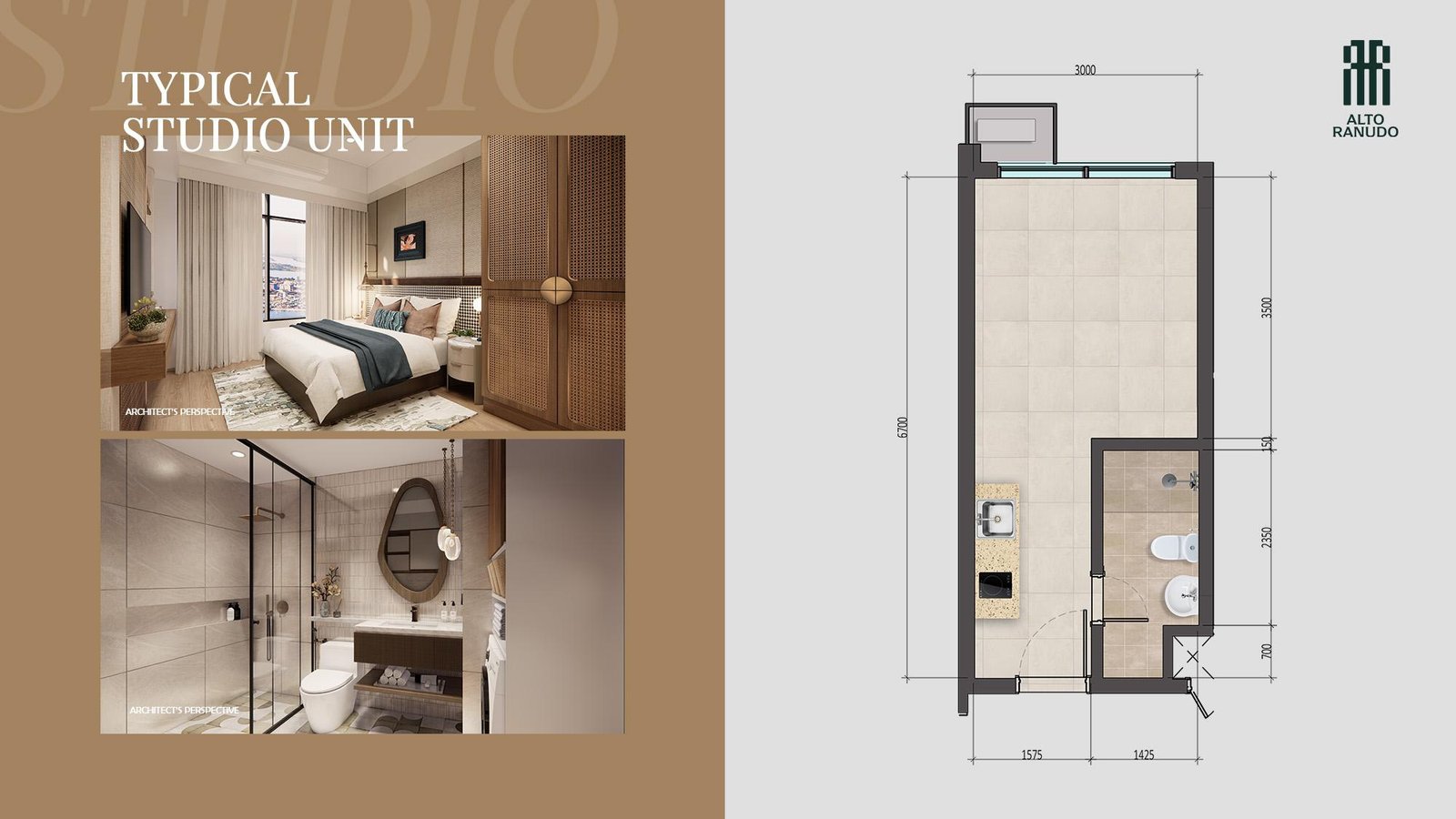 Studio bare unit perspectives