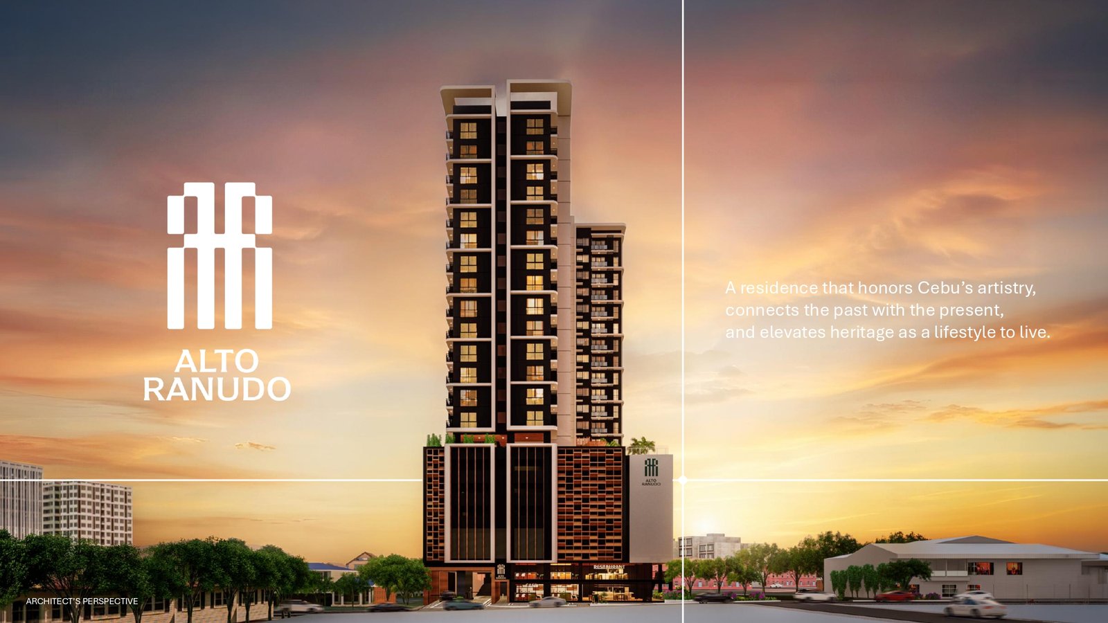 Full architectural view of Alto Ranudo tower