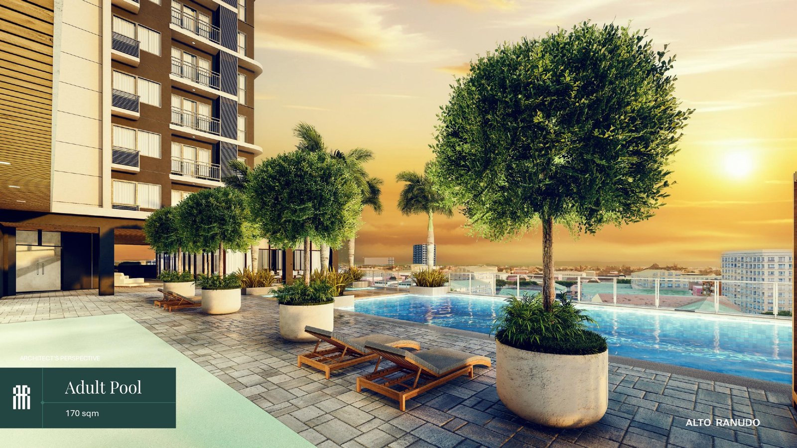Adult swimming pool, 170 square meters